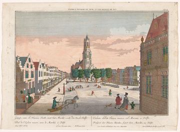 File:Gezicht op de Nieuwe Kerk te Delft ...